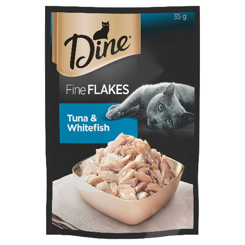 Fine flakes cat food store